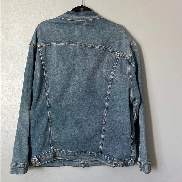 Levi Strauss Signature Classic Blue Denim Trucker Jean Jacket XXL - Picture 6 of 8